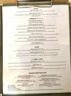 The Robinson Cafe menu