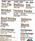 House Of Jerky menu