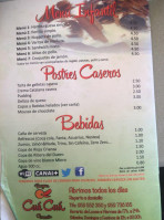 Burger Cuá Cuá menu