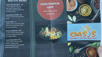 Jugo Café Tropical menu