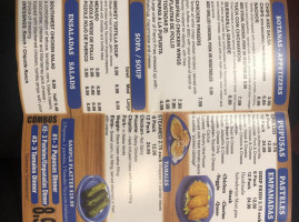 Pupusita Express menu