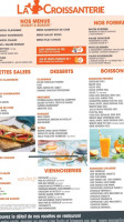 La Croissanterie menu