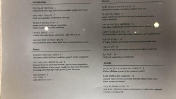 The Savoy At 21c menu