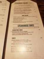 Longhorn Steakhouse menu