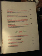 La Cantina menu