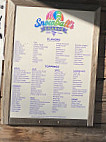 A Snowballs Chance menu