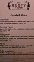 The Rusty Melon menu