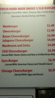 Taste Of Chicago Grill menu