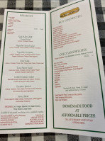 Paradiso Deli Cafe menu