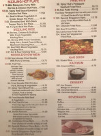 Spicy Hut menu