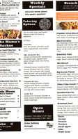 The Bohemian Kingsport menu