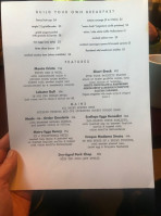 Metropolitan A Speakeasy menu