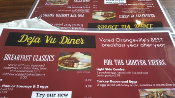 deja vu diner menu