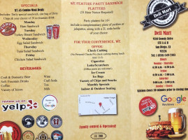 Deli Mart menu