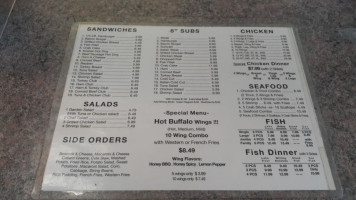 Chick'n Trout menu