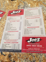 Joe S Hamburgers menu