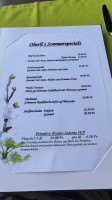 Oberli menu