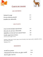 Chambres D'hôtes Le Phare menu