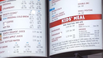 Wendy's menu