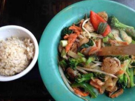 Green Bowl Over Rice food