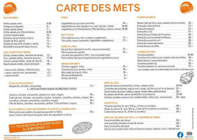 de la Gare menu