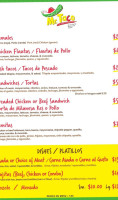 Mr Taco menu