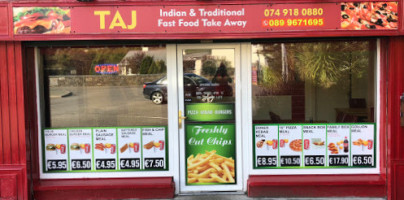 Taj Indian Takeway outside