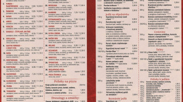 Sedliacka Stodola menu