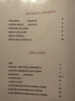 Le Colbert menu