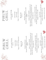 Piruw Grill Peruvian Cuisine menu