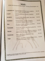 Sun Side Cafe menu