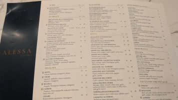 Alessa Trattoria menu