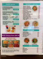 China Taste menu