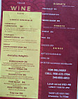 Texas Wine Barn menu