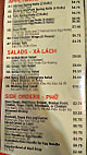 Flavor Pho menu