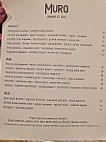 Osteria Il Muro menu