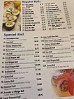 Ginger Sushi menu