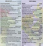 The Dale Espresso Bar & Cafe menu