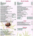 Thai Ginger menu