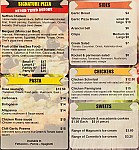 Benny's Gourmet Pizza menu