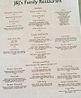 J&j's Family menu