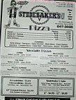 Studebaker's Pizza menu