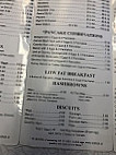 Pancake House menu