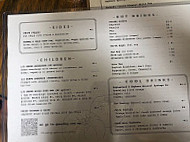 Harry's Cafe Bakery menu