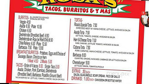 Rosa's Tacos, Burritos Y Mas