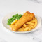 Battered Haddock Peas