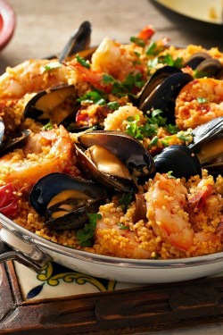 Skaldjur Paella