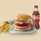 Aloo Tikki Burger Vanlig Fries Cola 250 Ml