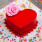 Mini Heart Shape Cake (Röd) 200Gm