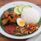 Nasi Lemak Med Nötkött Rendang